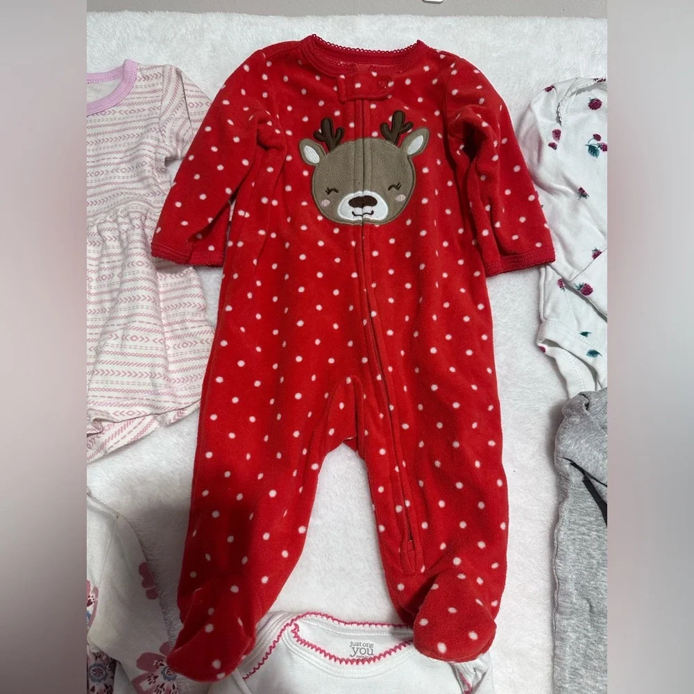 Baby 3 month size bundle bodysuit sleepers pants wardrobe - Picture 5 of 5